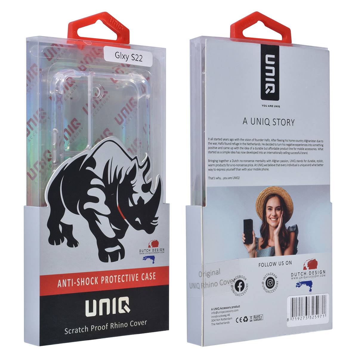 UNIQ Accessory UNIQ Accessory Samsung Galaxy S22 Hardcase Backcover - Antishock - Transparant, foto 4 van 4