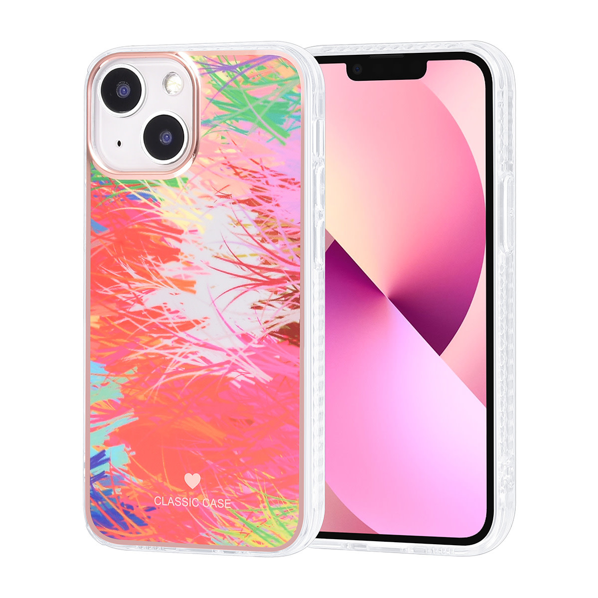 UNIQ Accessory UNIQ Classic Case iPhone 13 Mini TPU Back Cover hoesje - Graffiti Red