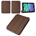 iPad Mini 2021 Book Case Tablet Housse - Marron foncé - Smart Case