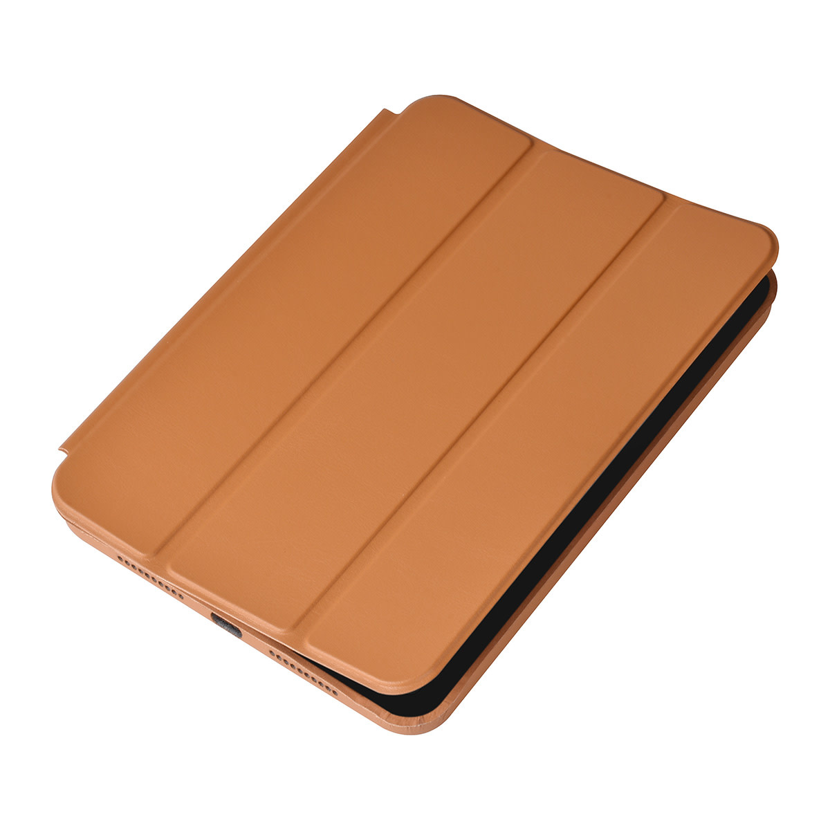 iPad Mini 2021 Book Case Tablethoes - LichtBruin - Smart Case, foto 5 van 6