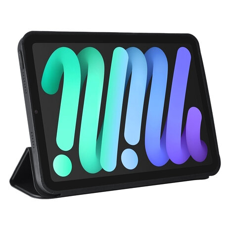 iPad Mini 2021 Book Case Tablet Cover - Black - Smart Case iPad Mini 2021 Book Case Tablet Cover - Black - Smart Case