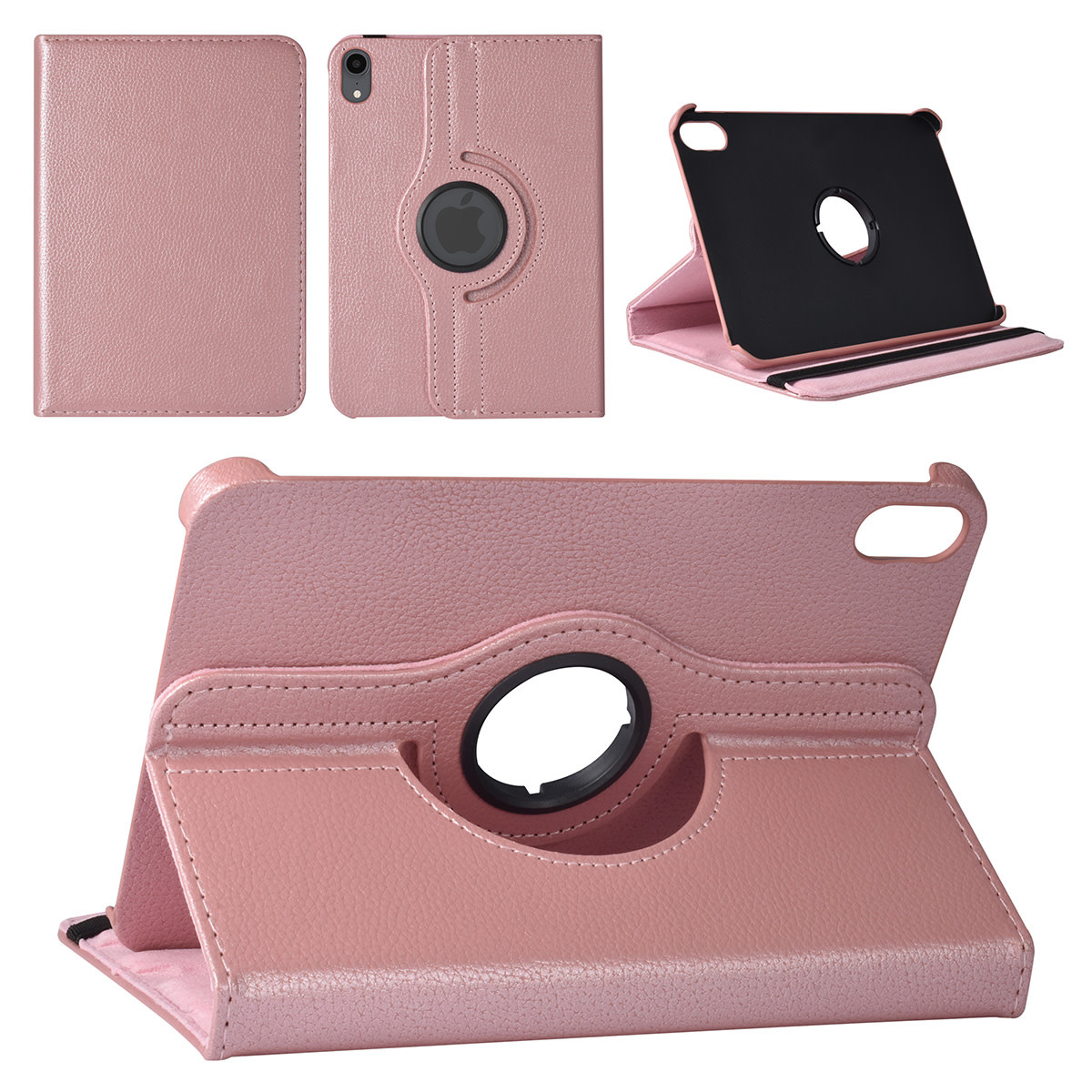 iPad Mini 2021 Book Case Tablethoes - Rose Gold - Smart Case