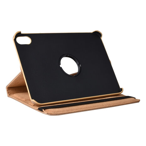 iPad Mini 2021 Book Case Tablethoes - Goud - 360 graden draaibaar iPad Mini 2021 Book Case Tablethoes - Goud - 360 graden draaibaar