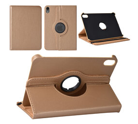 iPad Mini 2021 Book Case Tablethoes - Goud - 360 graden draaibaar iPad Mini 2021 Book Case Tablethoes - Goud - 360 graden draaibaar