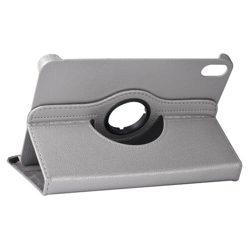 iPad Mini 2021 Book Case Tablethoes - Zilver - 360 graden draaibaar