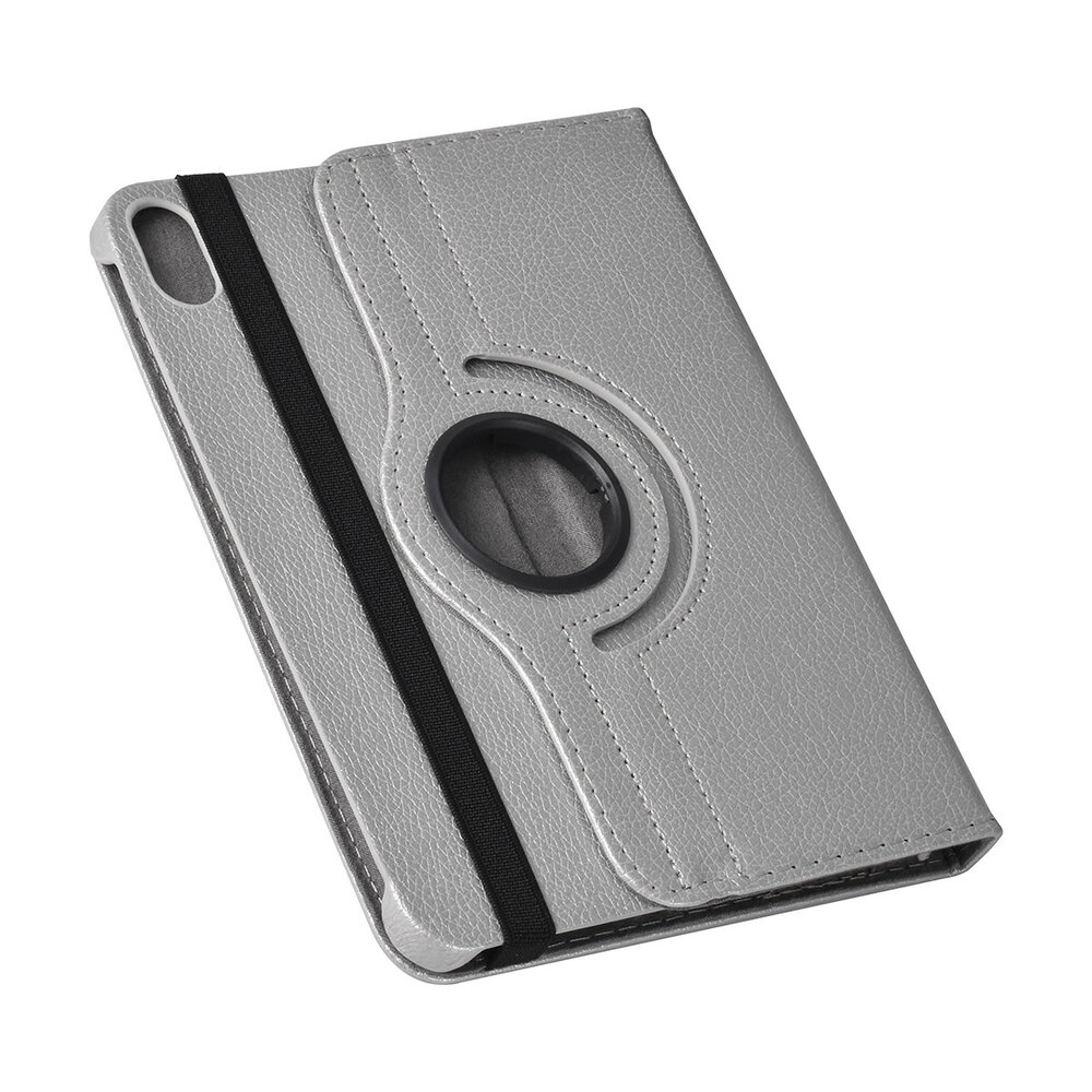 iPad Mini 2021 Book Case Tablet Cover - Argent - Rotatif à 360 degrés iPad Mini 2021 Book Case Tablet Cover - Argent - Rotatif à 360 degrés