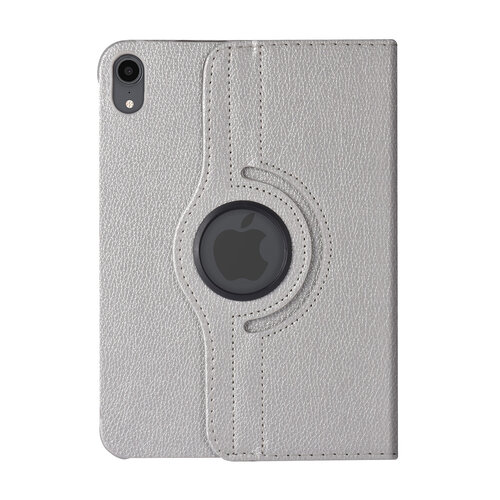 iPad Mini 2021 Book Case Tablet Cover - Silver - 360 Degree Rotatable