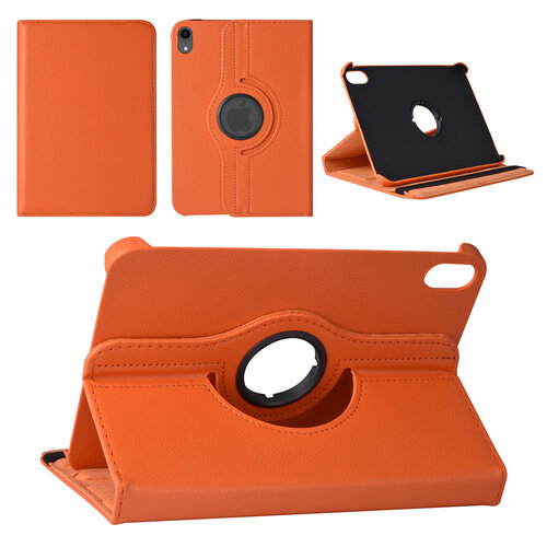 iPad Mini 2021 Book Case Tablet Cover - Orange - 360 Degree Rotatable