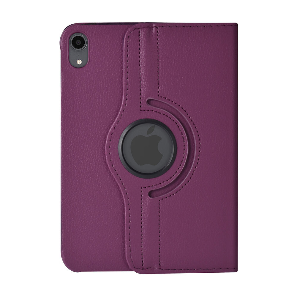 iPad Mini 2021 Book Case Tablethoes - Paars - 360 graden draaibaar iPad Mini 2021 Book Case Tablethoes - Paars - 360 graden draaibaar