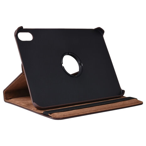 iPad Mini 2021 Book Case Tablethoes - Bruin - 360 graden draaibaar iPad Mini 2021 Book Case Tablethoes - Bruin - 360 graden draaibaar