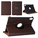 iPad Mini 2021 Book Case Tablethoes - Bruin - 360 graden draaibaar iPad Mini 2021 Book Case Tablethoes - Bruin - 360 graden draaibaar