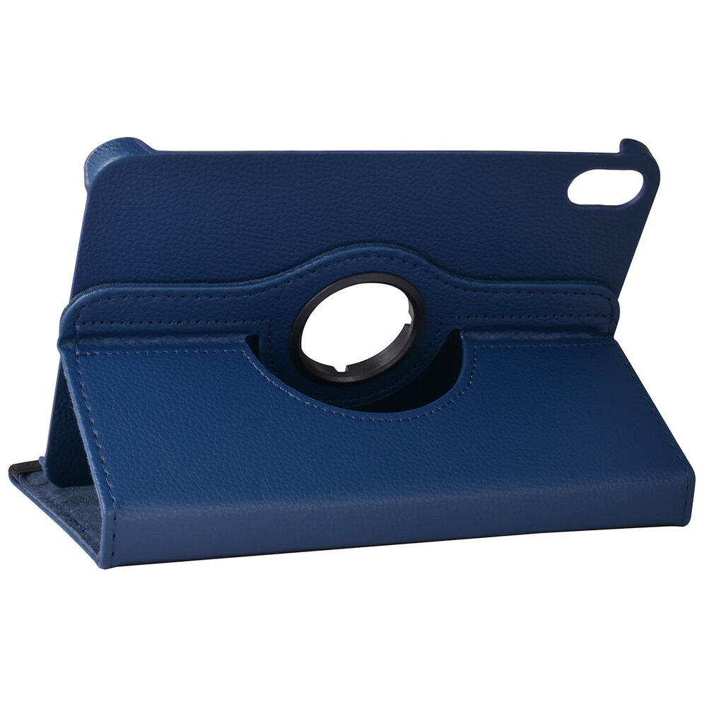 iPad Mini 2021 Book Case Tablethoes - DonkerBlauw - 360 graden draaibaar iPad Mini 2021 Book Case Tablethoes - DonkerBlauw - 360 graden draaibaar