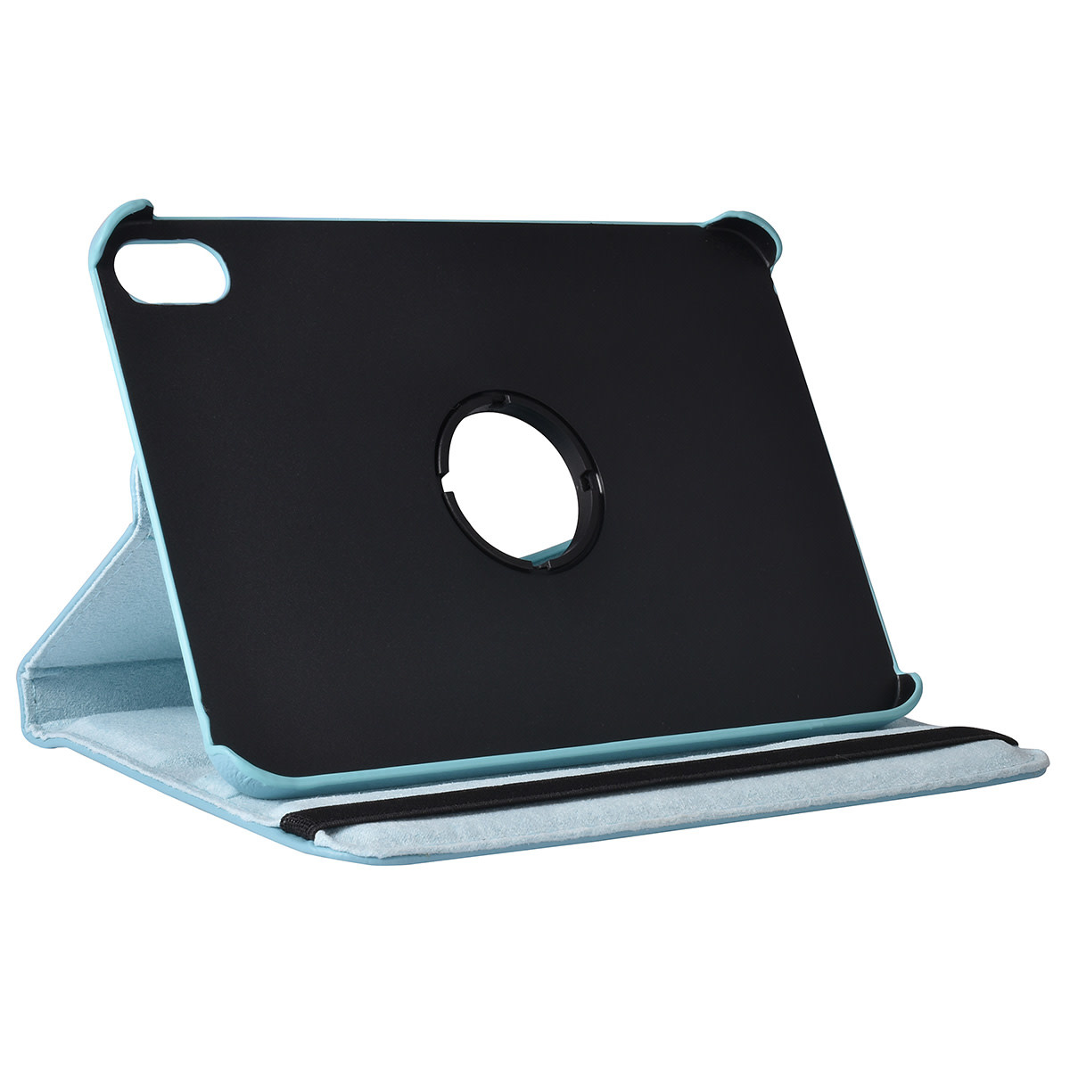 iPad Mini 2021 Book Case Tablethoes - LichtBlauw - 360 graden draaibaar, foto 6 van 6