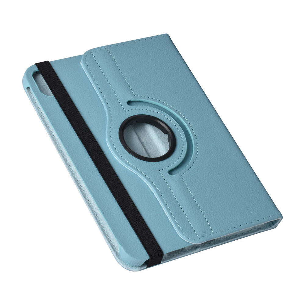 iPad Mini 2021 Book Case Tablet Cover - Bleu clair - Rotatif à 360 degrés iPad Mini 2021 Book Case Tablet Cover - Bleu clair - Rotatif à 360 degrés