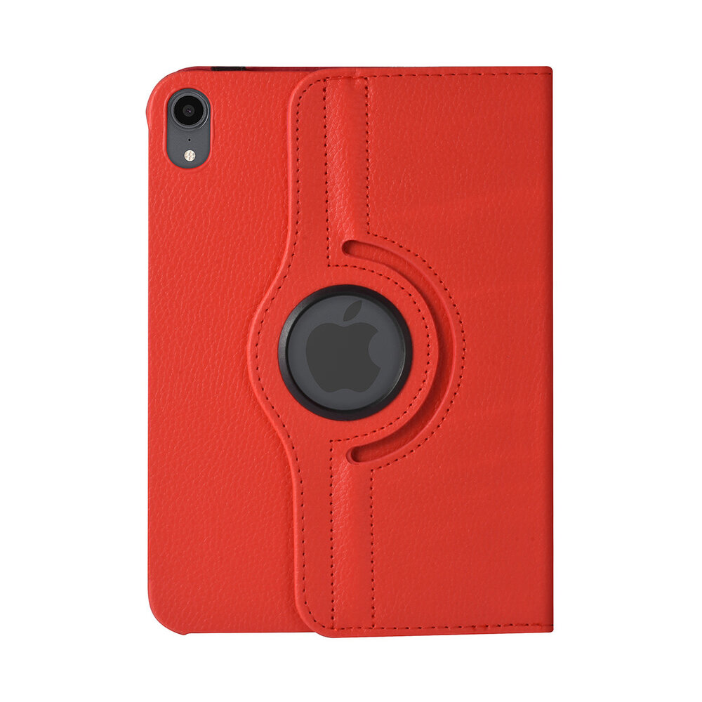iPad Mini 2021 Book Case Tablethoes - Rood - 360 graden draaibaar iPad Mini 2021 Book Case Tablethoes - Rood - 360 graden draaibaar