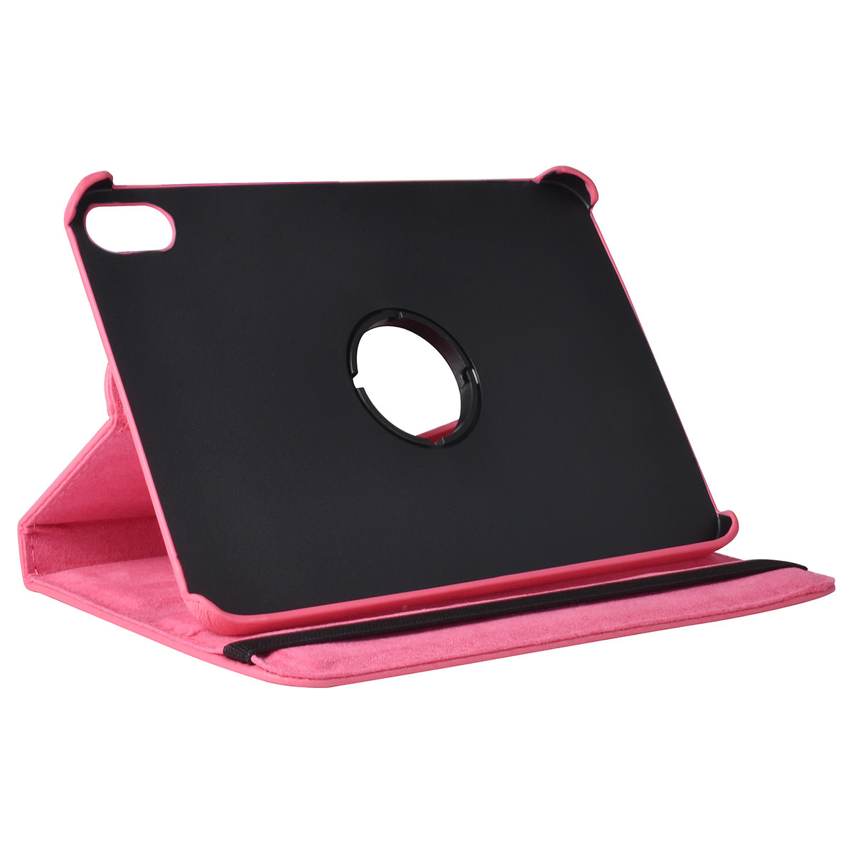 iPad Mini 2021 Book Case Tablethoes - Felroze - 360 graden draaibaar, foto 6 van 6