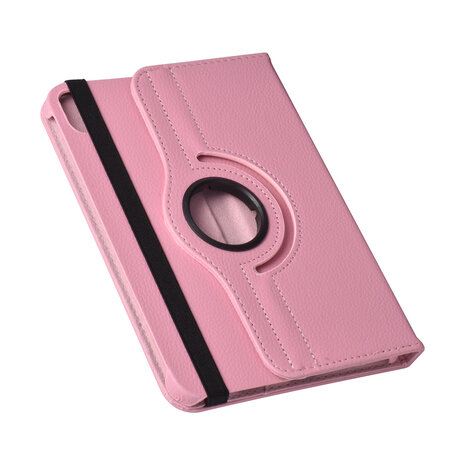 iPad Mini 2021 Book Case Tablet Cover - Rose - Rotatif à 360 degrés iPad Mini 2021 Book Case Tablet Cover - Rose - Rotatif à 360 degrés