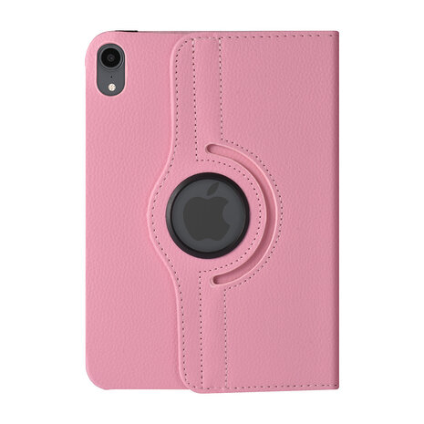 iPad Mini 2021 Book Case Tablet Cover - Rose - Rotatif à 360 degrés iPad Mini 2021 Book Case Tablet Cover - Rose - Rotatif à 360 degrés