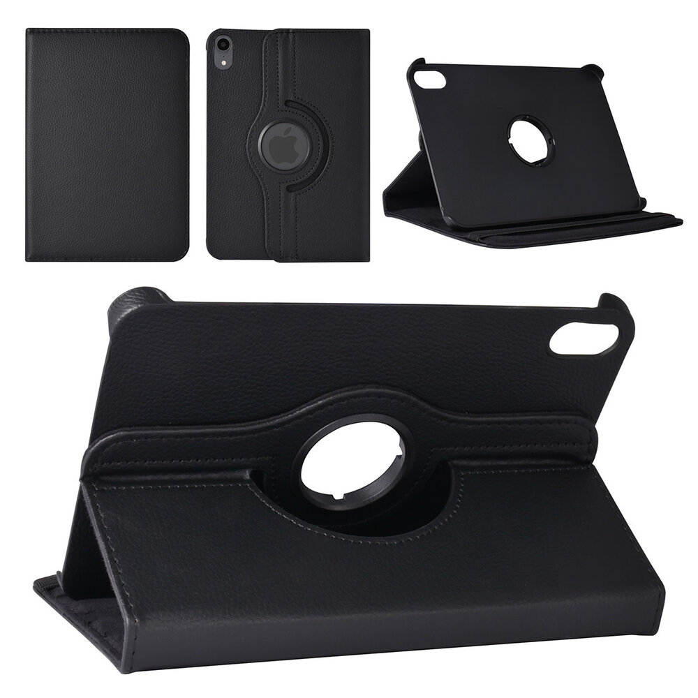 iPad Mini 2021 Book Case Tablet Cover - Black - 360 Degree Rotatable iPad Mini 2021 Book Case Tablet Cover - Black - 360 Degree Rotatable