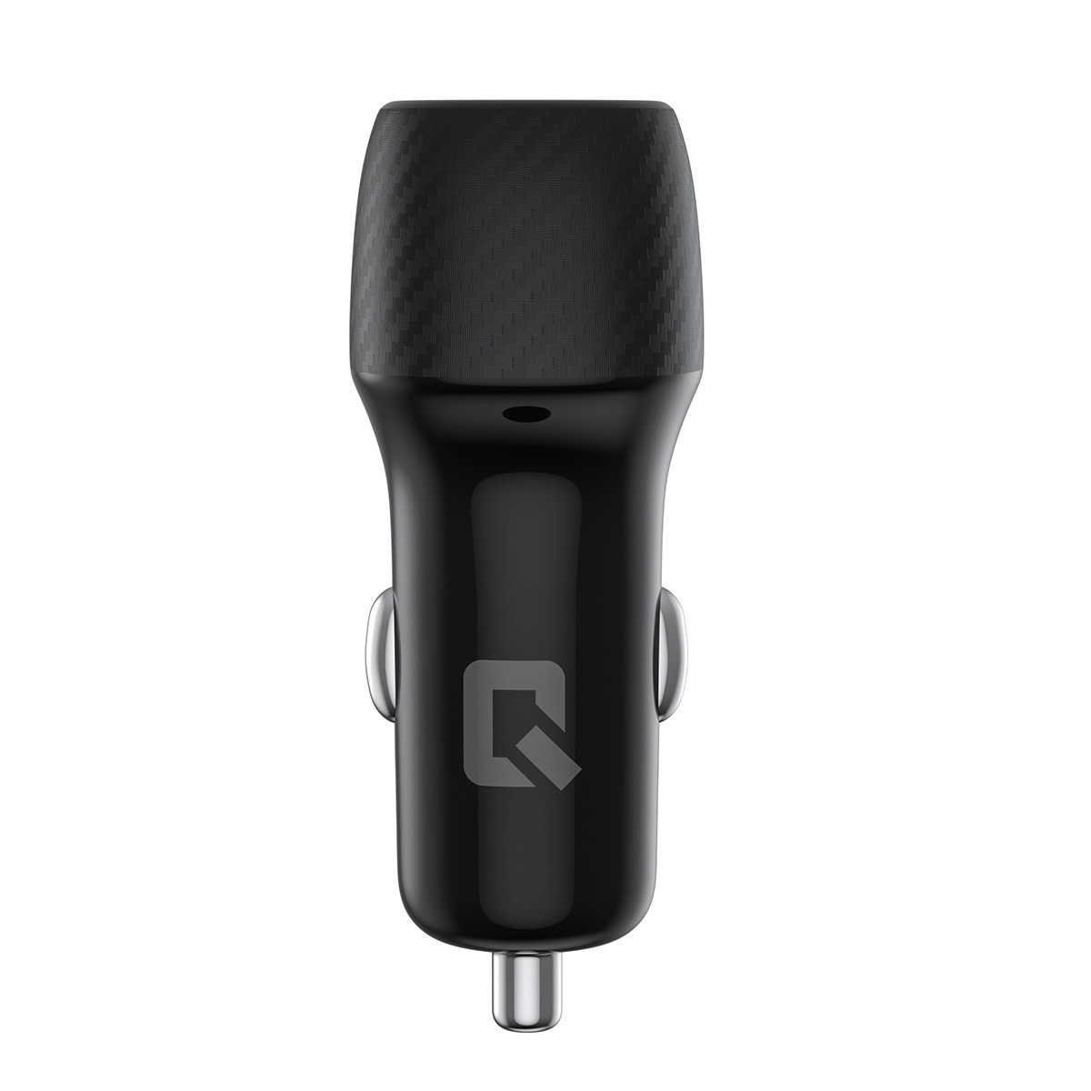UNIQ Accessory UNIQ Accessory 2.4A 36 Watt Dual port Snelle Autolader - met kabel - USB Type-C - Zwart, foto 3 van 6