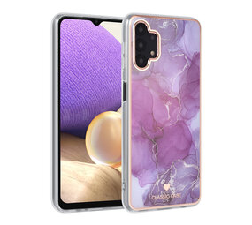 UNIQ Accessory UNIQ Classic Case Samsung Galaxy A32 5G TPU Back Cover hoesje - Marble Purple UNIQ Accessory UNIQ Classic Case Samsung Galaxy A32 5G TPU Back Cover hoesje - Marble Purple