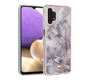 UNIQ Accessory UNIQ Classic Case Samsung Galaxy A32 5G TPU Back Cover hoesje - Marble Grey UNIQ Accessory UNIQ Classic Case Samsung Galaxy A32 5G TPU Back Cover hoesje - Marble Grey