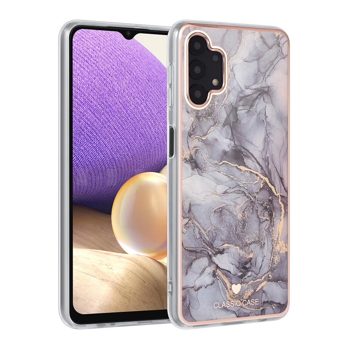 UNIQ Accessory UNIQ Classic Case Samsung Galaxy A32 5G TPU Back Cover hoesje - Marble Grey