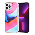 Classic Case iPhone 13 Pro Max TPU Back Cover hoesje - Curved Colors