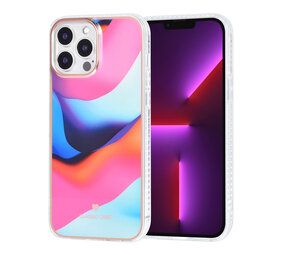 Classic Case iPhone 13 Pro Max TPU Back Cover hoesje - Curved Colors Classic Case iPhone 13 Pro Max TPU Back Cover hoesje - Curved Colors