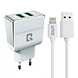 TUNIQ TUNIQ Dual Port 2.1A travel charger - Apple Lightning - weiß (CE) TUNIQ TUNIQ Dual Port 2.1A travel charger - Apple Lightning - weiß (CE)