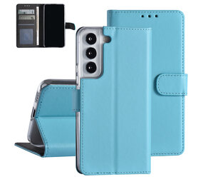 Samsung Étui Galaxy S22 Book type housse - Porte-cartes - Fermeture magnétique - Bleu clair Samsung Étui Galaxy S22 Book type housse - Porte-cartes - Fermeture magnétique - Bleu clair