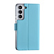 Samsung Galaxy S22 Book type Case - Card holder - Magnetic closure - Light Blue Samsung Galaxy S22 Book type Case - Card holder - Magnetic closure - Light Blue