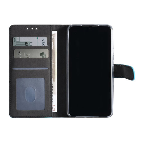 Samsung Galaxy S22 Book type Case - Card holder - Magnetic closure - Light Blue Samsung Galaxy S22 Book type Case - Card holder - Magnetic closure - Light Blue