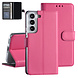 Samsung Galaxy S22 Book type Case - Card holder - Magnetic closure - Hot Pink Samsung Galaxy S22 Book type Case - Card holder - Magnetic closure - Hot Pink