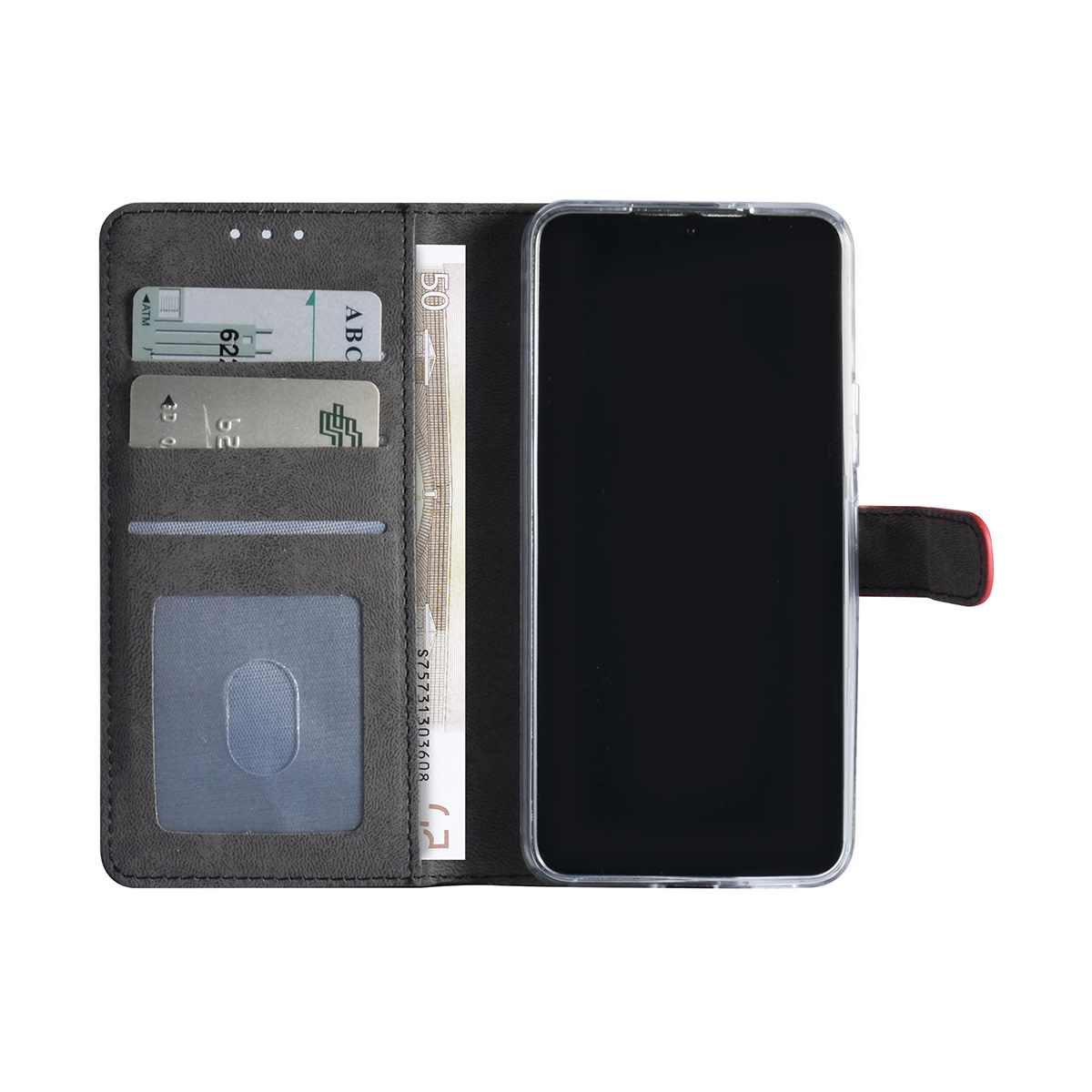 Samsung Galaxy S22 Booktype hoesje - Pasjeshouder - Magneetsluiting - Rood, foto 4 van 4