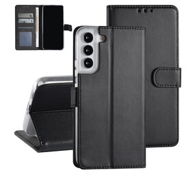Samsung Galaxy S22 Plus Booktype hoesje - Pasjeshouder - Magneetsluiting - Zwart Samsung Galaxy S22 Plus Booktype hoesje - Pasjeshouder - Magneetsluiting - Zwart