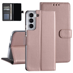 Samsung Galaxy S22 Plus Book-Case Hül - Kartenhalter - Magnetverschluss - Rose Gold