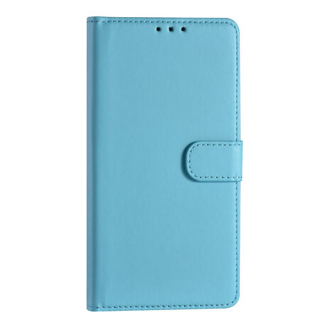 Samsung Galaxy S22 Plus Booktype hoesje - Pasjeshouder - Magneetsluiting - LichtBlauw Samsung Galaxy S22 Plus Booktype hoesje - Pasjeshouder - Magneetsluiting - LichtBlauw