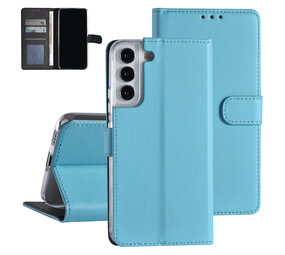 Samsung Galaxy S22 Plus Book type Case - Card holder - Magnetic closure - Light Blue Samsung Galaxy S22 Plus Book type Case - Card holder - Magnetic closure - Light Blue