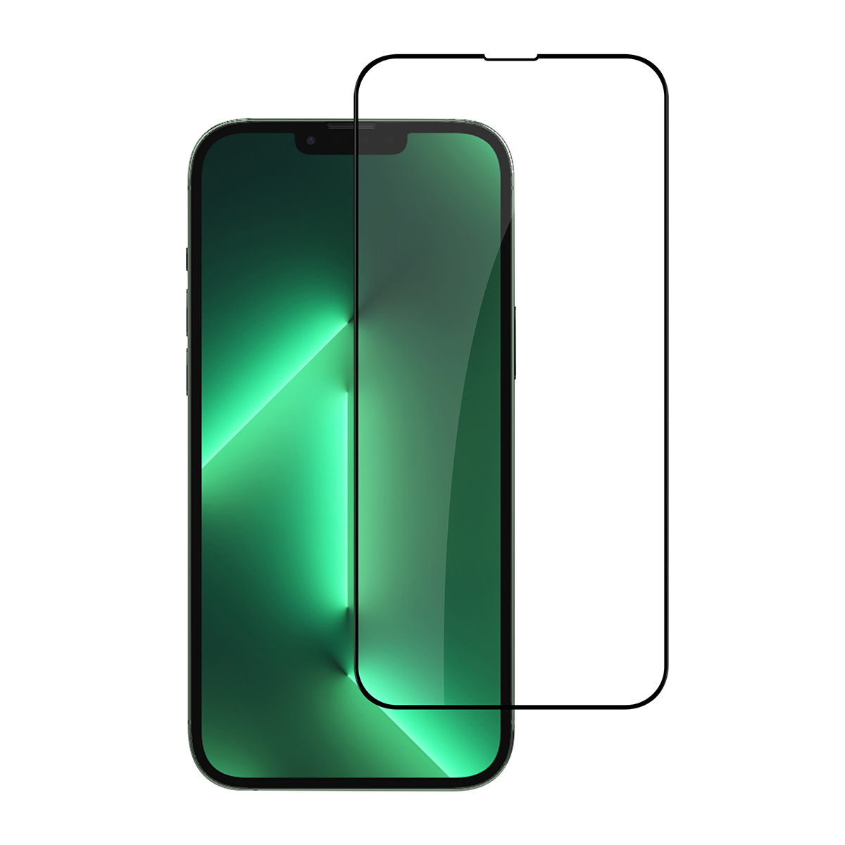 UNIQ Accessory box of 10 - UNIQ Accessory iPhone 13 Pro Max 10D Full coverage Screenprotector - Zwarte Rand