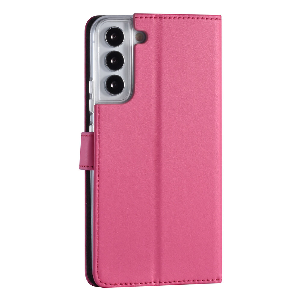 Samsung Galaxy S22 Plus Book type Case - Card holder - Magnetic closure - Hot Pink Samsung Galaxy S22 Plus Book type Case - Card holder - Magnetic closure - Hot Pink