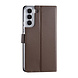 Samsung Étui Galaxy S22 Plus Book type housse - Porte-cartes - Fermeture magnétique - Marron Samsung Étui Galaxy S22 Plus Book type housse - Porte-cartes - Fermeture magnétique - Marron