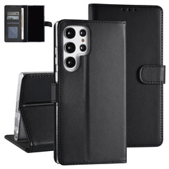 Samsung Galaxy S22 Ultra Book type Case - Card holder - Magnetic closure - Black
