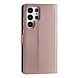 Samsung Galaxy S22 Ultra Booktype hoesje - Pasjeshouder - Magneetsluiting - Rose Gold Samsung Galaxy S22 Ultra Booktype hoesje - Pasjeshouder - Magneetsluiting - Rose Gold