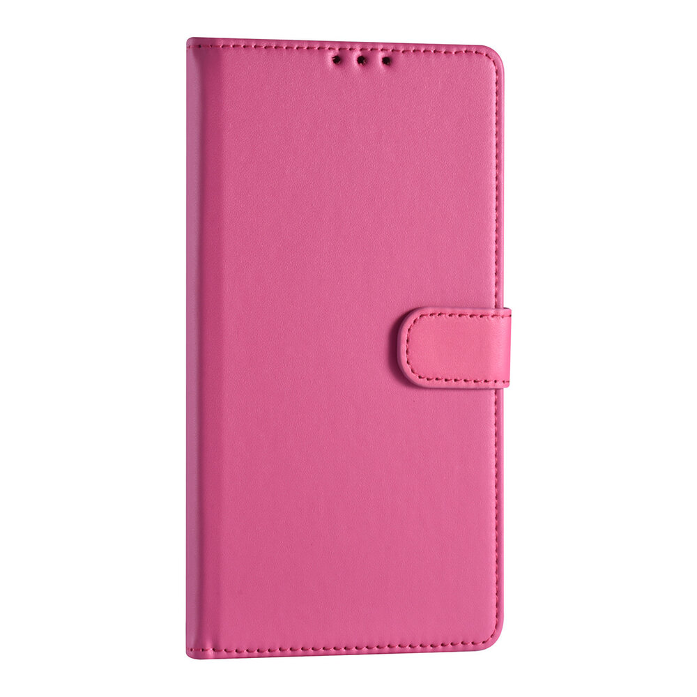 Samsung Galaxy S22 Ultra Book-Case Hül - Kartenhalter - Magnetverschluss - Hot Pink Samsung Galaxy S22 Ultra Book-Case Hül - Kartenhalter - Magnetverschluss - Hot Pink