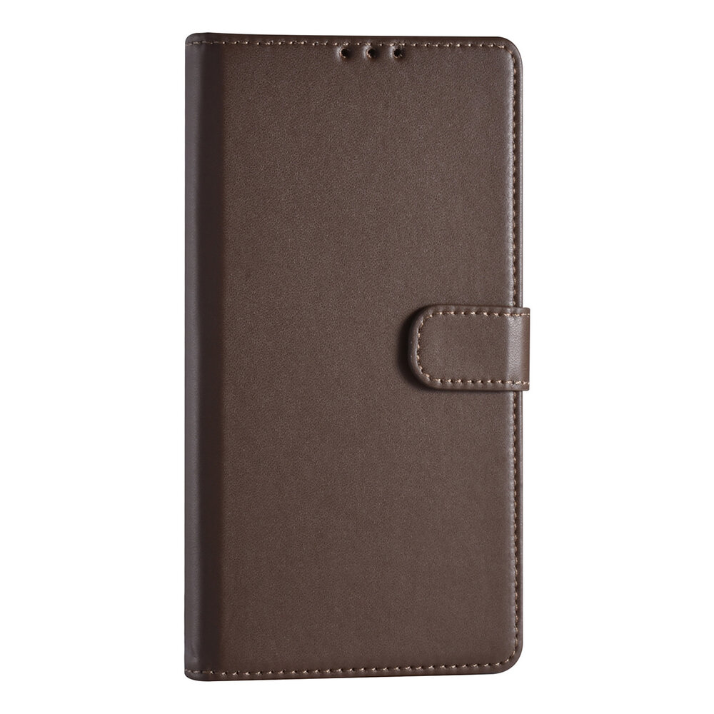 Samsung Galaxy S22 Ultra Book-Case Hül - Kartenhalter - Magnetverschluss - Braun Samsung Galaxy S22 Ultra Book-Case Hül - Kartenhalter - Magnetverschluss - Braun