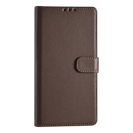 Samsung Galaxy S22 Ultra Book-Case Hül - Kartenhalter - Magnetverschluss - Braun Samsung Galaxy S22 Ultra Book-Case Hül - Kartenhalter - Magnetverschluss - Braun