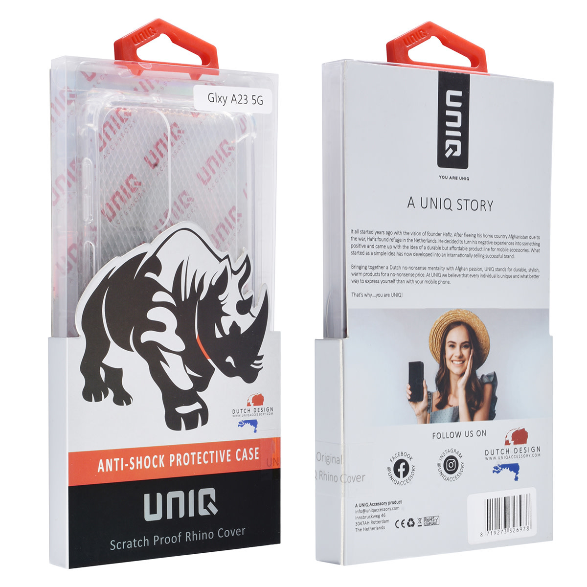 UNIQ Accessory UNIQ Accessory Samsung Galaxy A23 TPU Backcover - Transparant - Antishock, foto 4 van 4