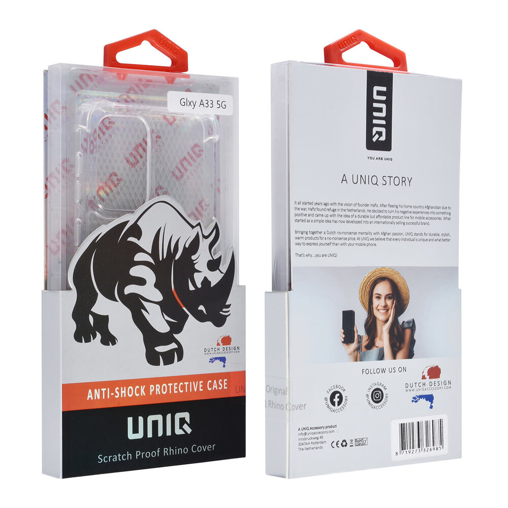 UNIQ Accessory UNIQ Accessory Galaxy A33 5G TPU Case - Antishock - Transparent UNIQ Accessory UNIQ Accessory Galaxy A33 5G TPU Case - Antishock - Transparent