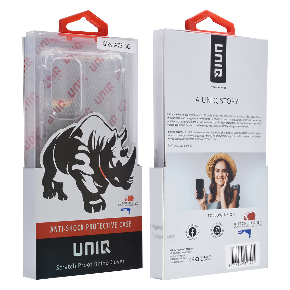 UNIQ Accessory UNIQ Accessory Samsung Galaxy A73 5G TPU Backcover - Transparant - Antishock, foto 4 van 4
